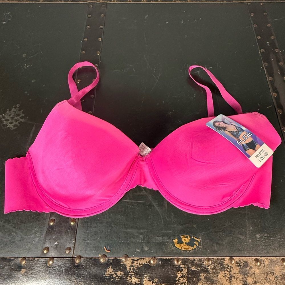 Fude Pink Underwired Bra Size 40D New